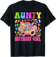 Aunty of The Birthday Girl Candyland Matching Family T-Shirt - T-Shirt | Black