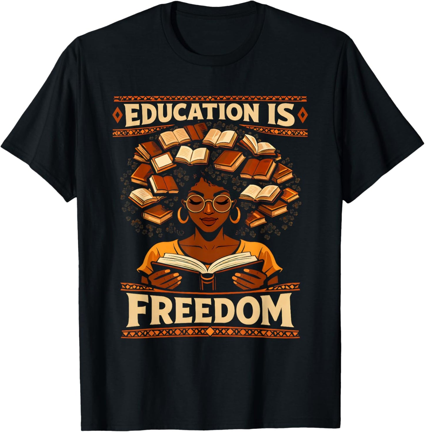 Black History Teacher Education is Freedom Women Girls Kids T-Shirt - T-Shirt | Black