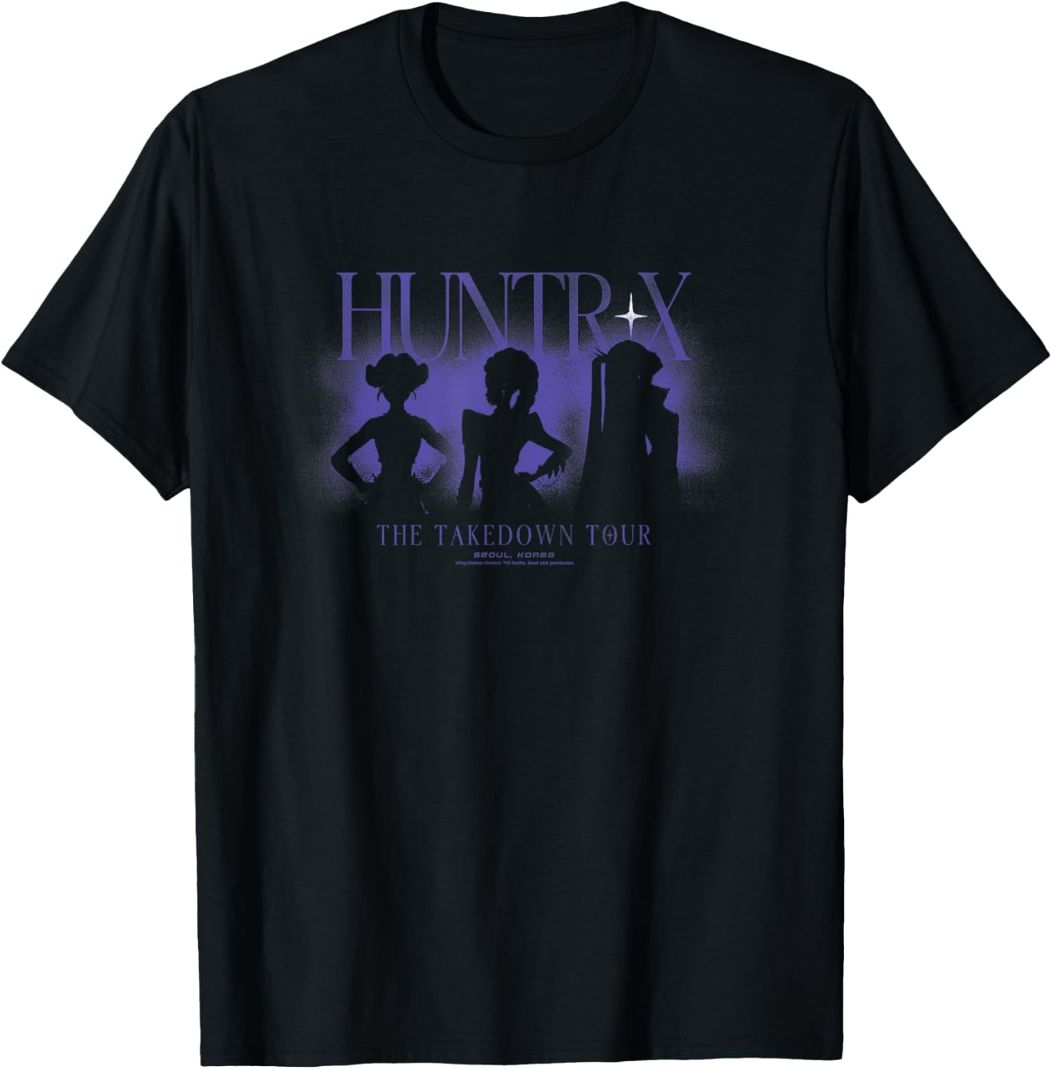 Kpop Demon Hunters Halloween Huntrix The Takedown Tour T-Shirt - T-Shirt | Black