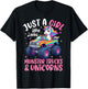 Just a Girl Who Loves Monster Trucks and Unicorns Toddler T-Shirt - T-Shirt | Black