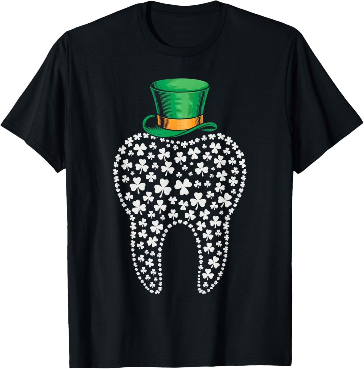 St Patricks Day Dentist Tooth Saint Pattys Dental Women Men T-Shirt - T-Shirt | Black