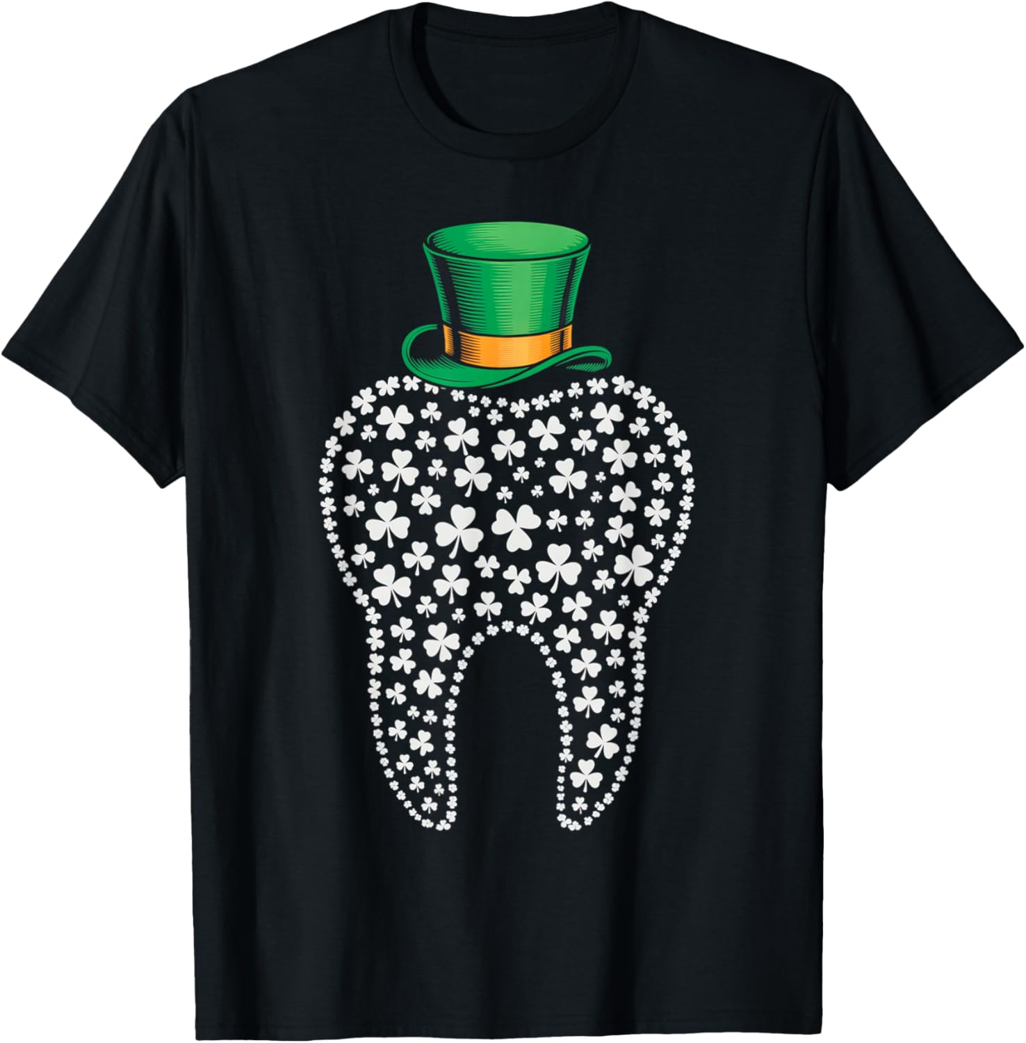 St Patricks Day Dentist Tooth Saint Pattys Dental Women Men T-Shirt - T-Shirt | Black