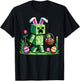 Easter Pixel Gaming Bunny Egg Hunting Boys Kids Youth Men T-Shirt - T-Shirt | Black