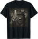 Funny Thanksgiving Bigfoot Turkey Selfie UFO Sasquatch T-Shirt - T-Shirt | Black