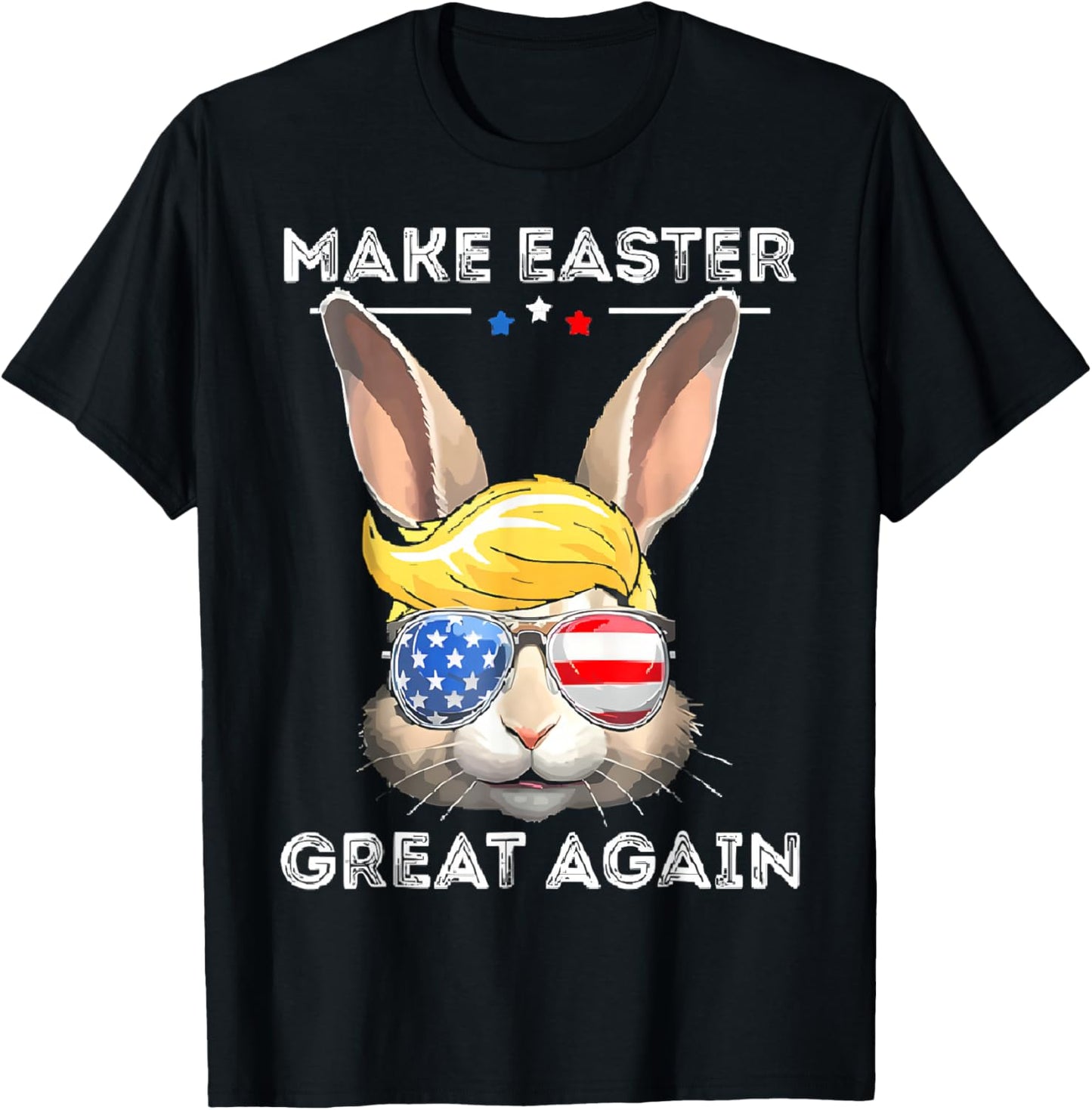 Make Easter Great Again Trump Bunny Funny Women Girls Kids T-Shirt - T-Shirt | Black