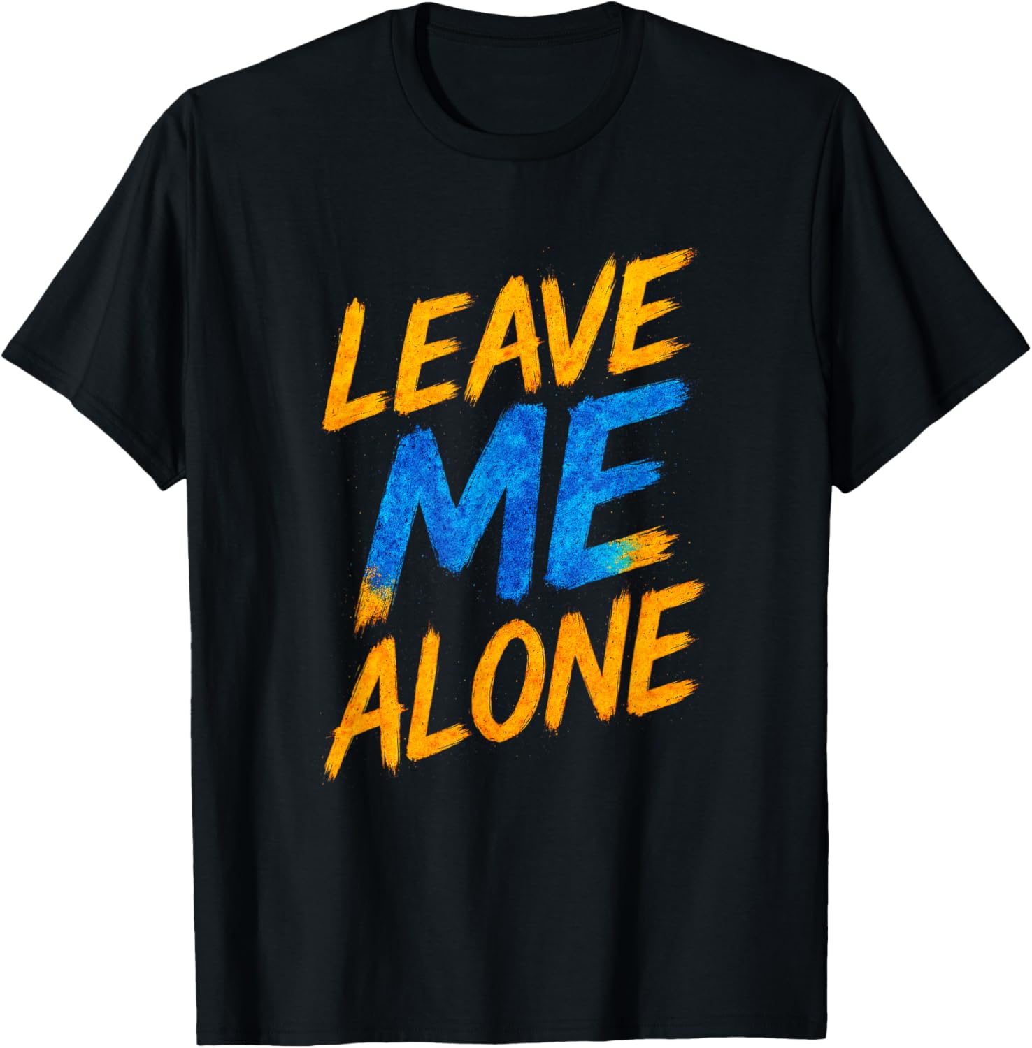 Leave ME Alone - Emo Music Fan Aesthetic T-Shirt - T-Shirt | Black