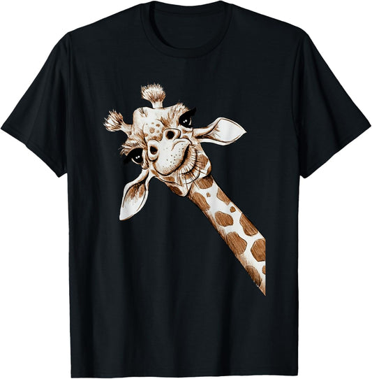 Love Giraffes Cute Giraffe Lovers Men Women Kids Costume T-Shirt - T-Shirt | Black