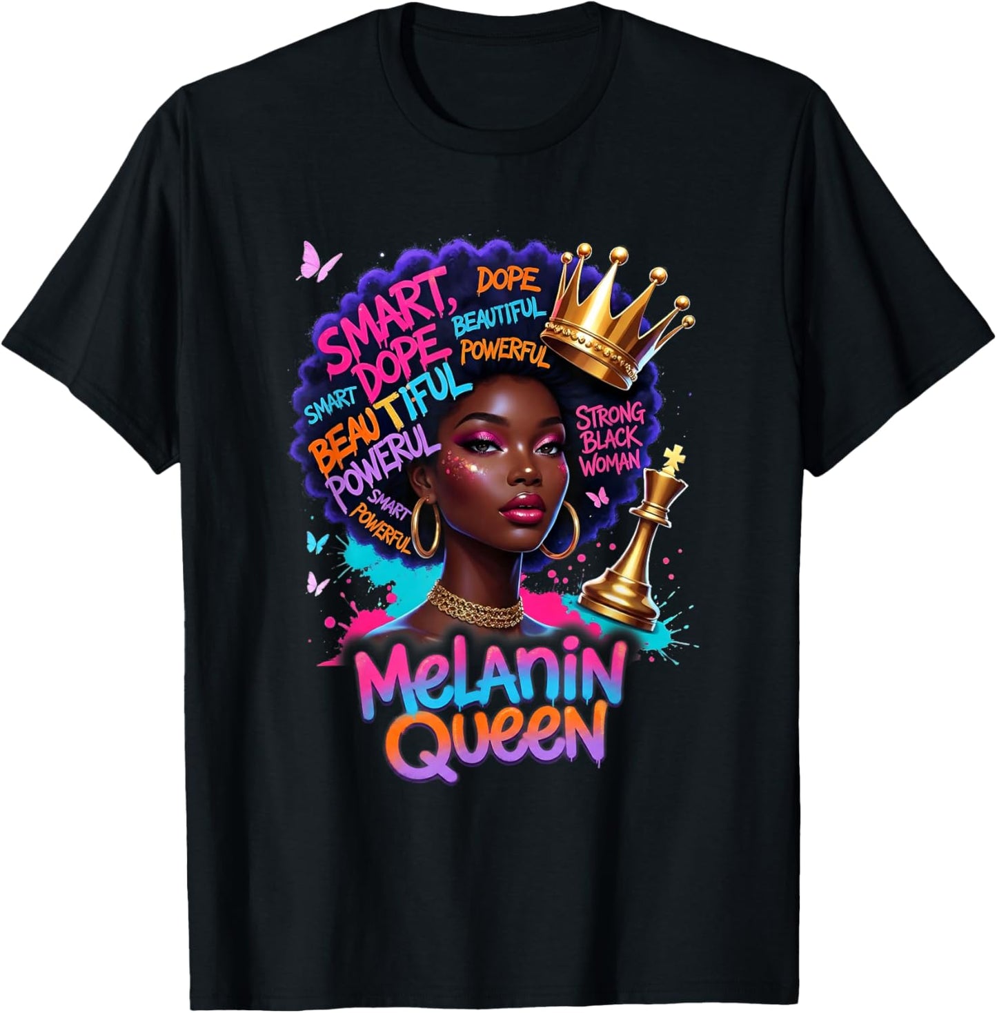 God African American Black Women Christian Afro Faith T-Shirt - T-Shirt | Black