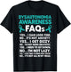 Dysautonomia Awareness FAQs Dysautonomy Pots Warrior T-Shirt - T-Shirt | Black