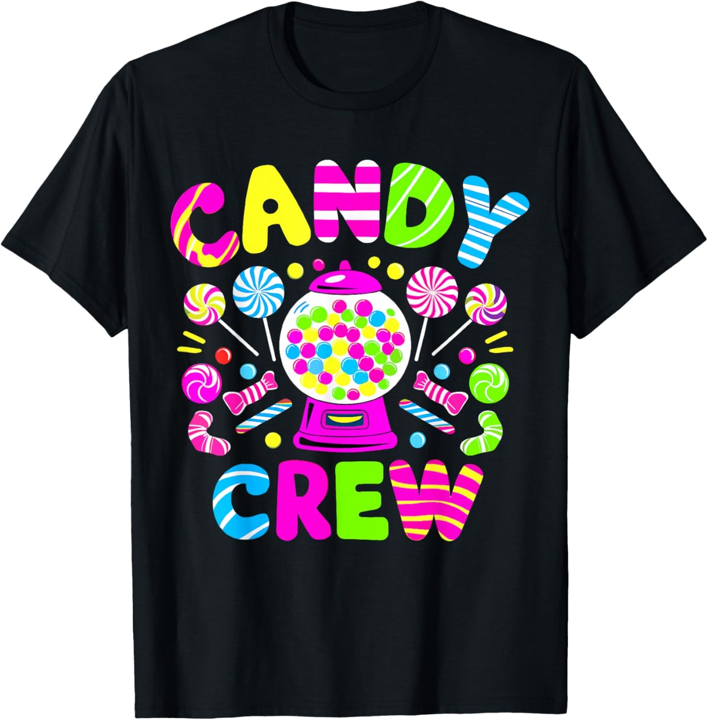 Halloween Candy Crew Candy Costume Women Candy Land Kids T-Shirt - T-Shirt | Black