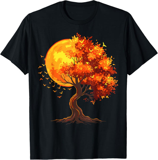 Outdoor Tree Nature Lover Wildlife T-Shirt - T-Shirt | Black