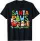Santa Paws is Coming to Town Veterinarian Vet Tech Christmas T-Shirt - T-Shirt | Black