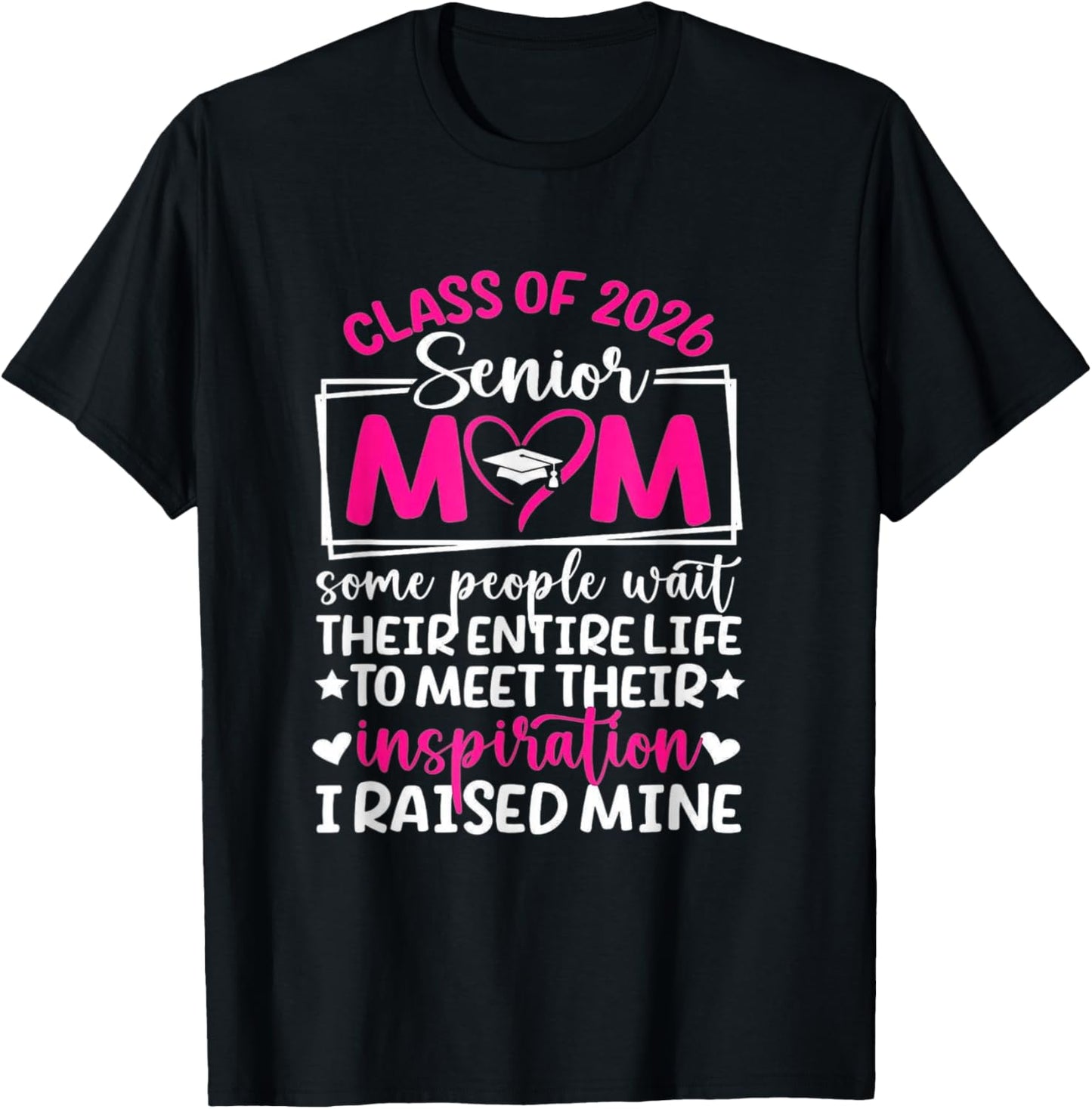 Class of 2026 Senior Mom T-Shirt - T-Shirt | Black