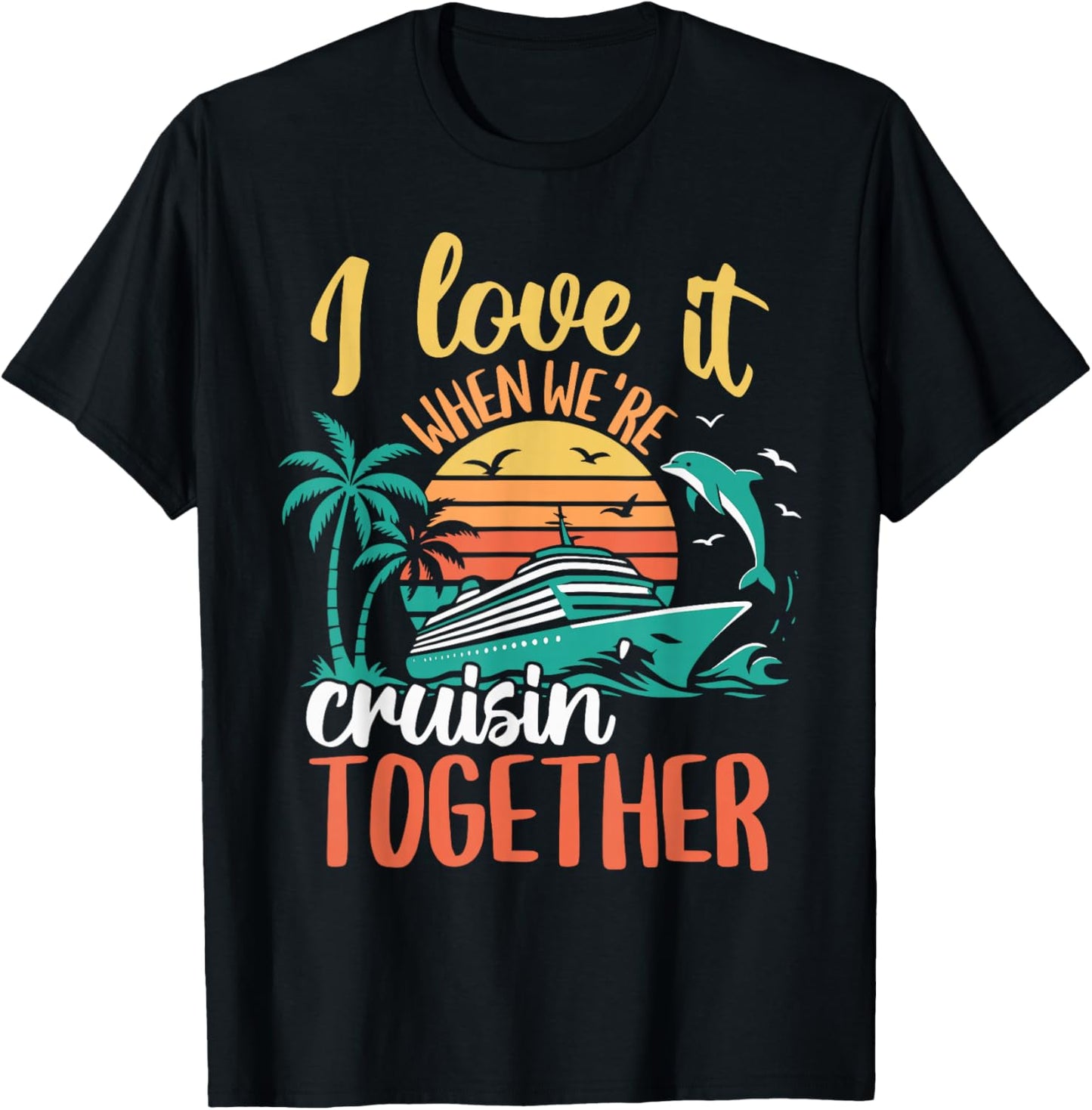 Matching Family Cruise Ship Wear Women & Couples T-Shirt - T-Shirt | Black