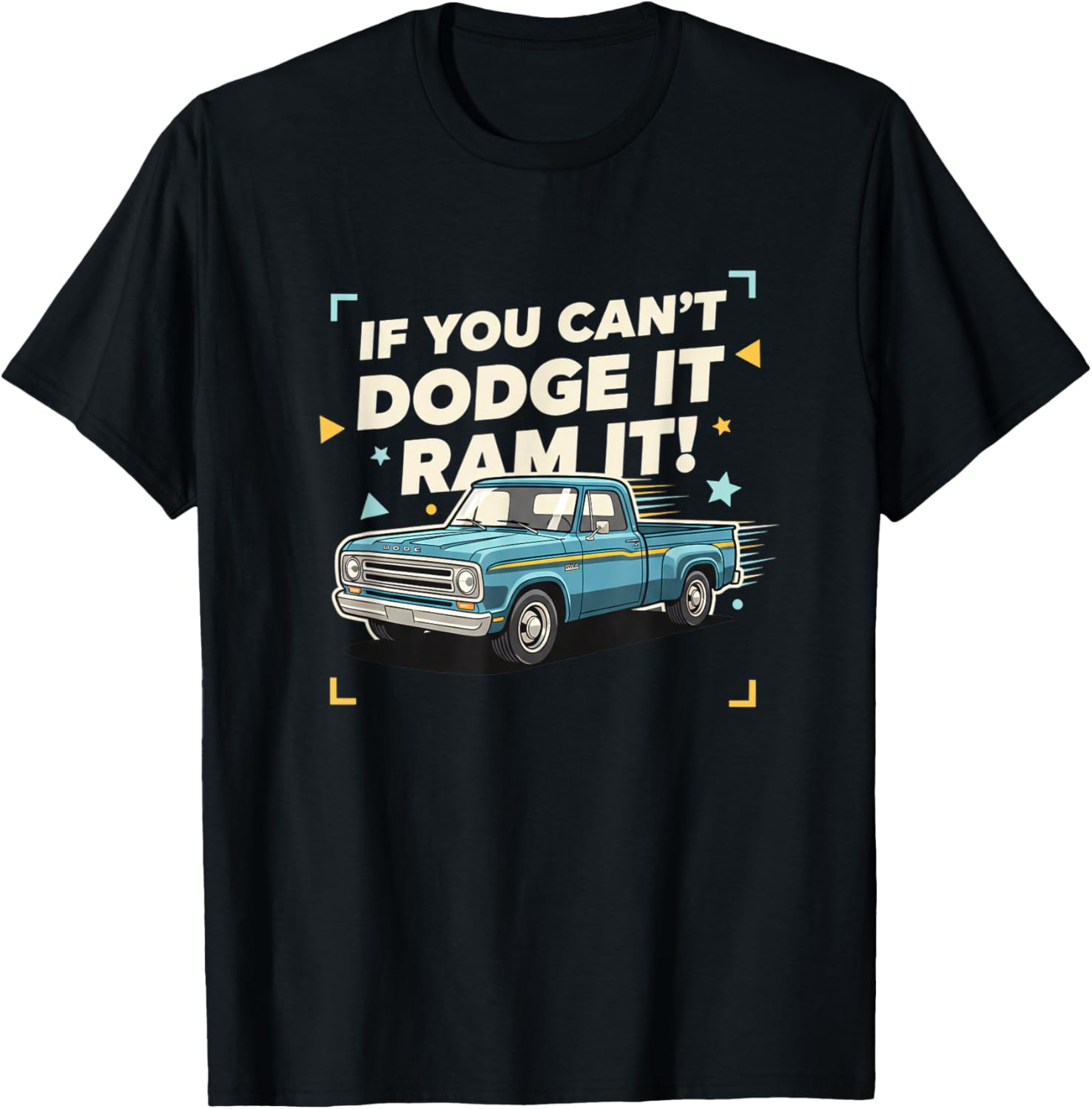 Trucks & Off-Road, Oldschool Pickup Attitude: If You Can't T-Shirt - T-Shirt | Black
