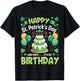 Happy St Patricks Day and Yes Its My Birthday Men Women Kids T-Shirt - T-Shirt | Black
