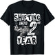 2nd Birthday Party Dirt Bike Boy 2 Years Old Dirt Biker T-Shirt - T-Shirt | Black
