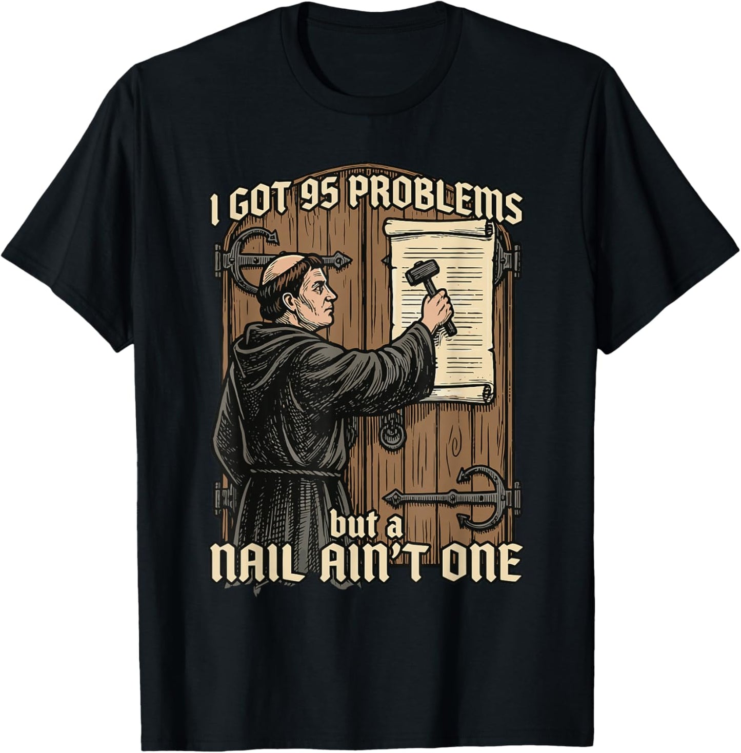 Funny Martin Luther 95 Theses Wittenberg Reformation T-Shirt - T-Shirt | Black