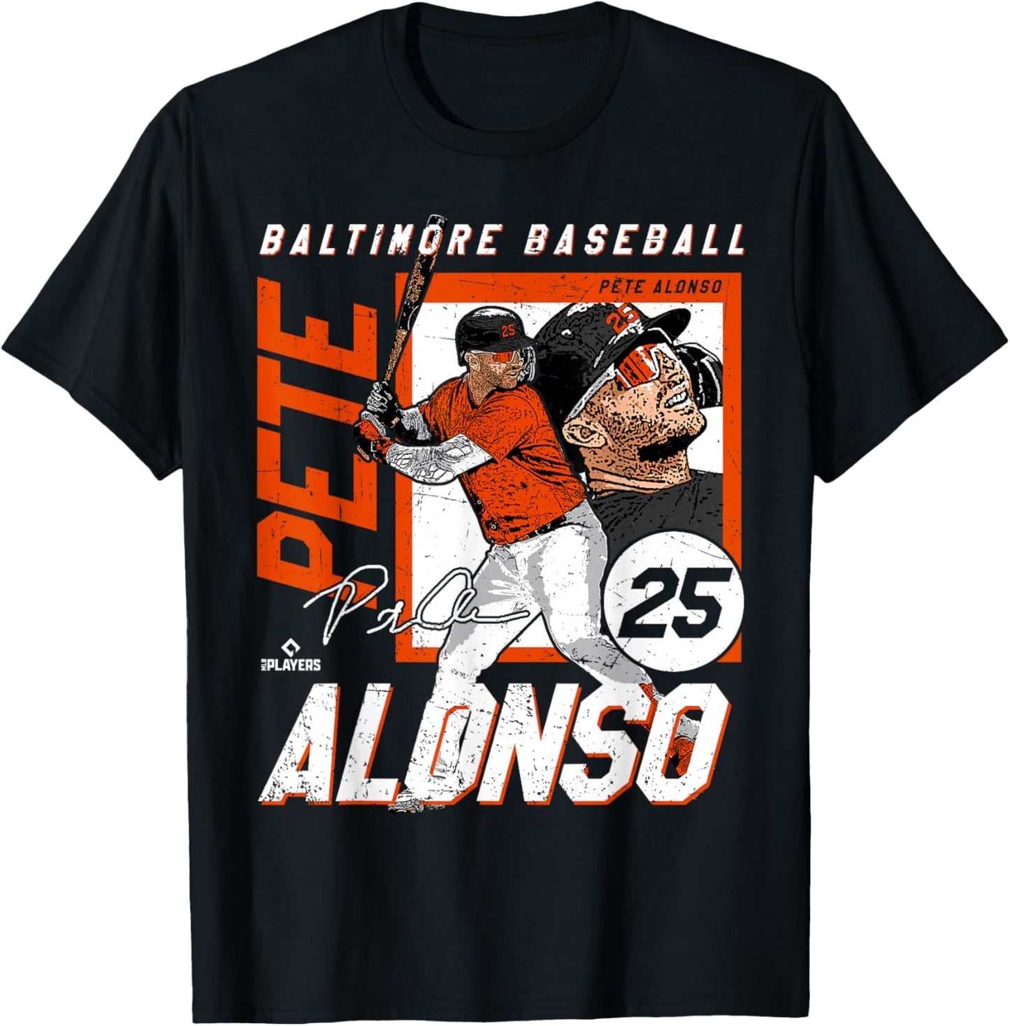 Pete Alonso | Baltimore Baseball Players | MLBPAL202M T-Shirt - T-Shirt | Black