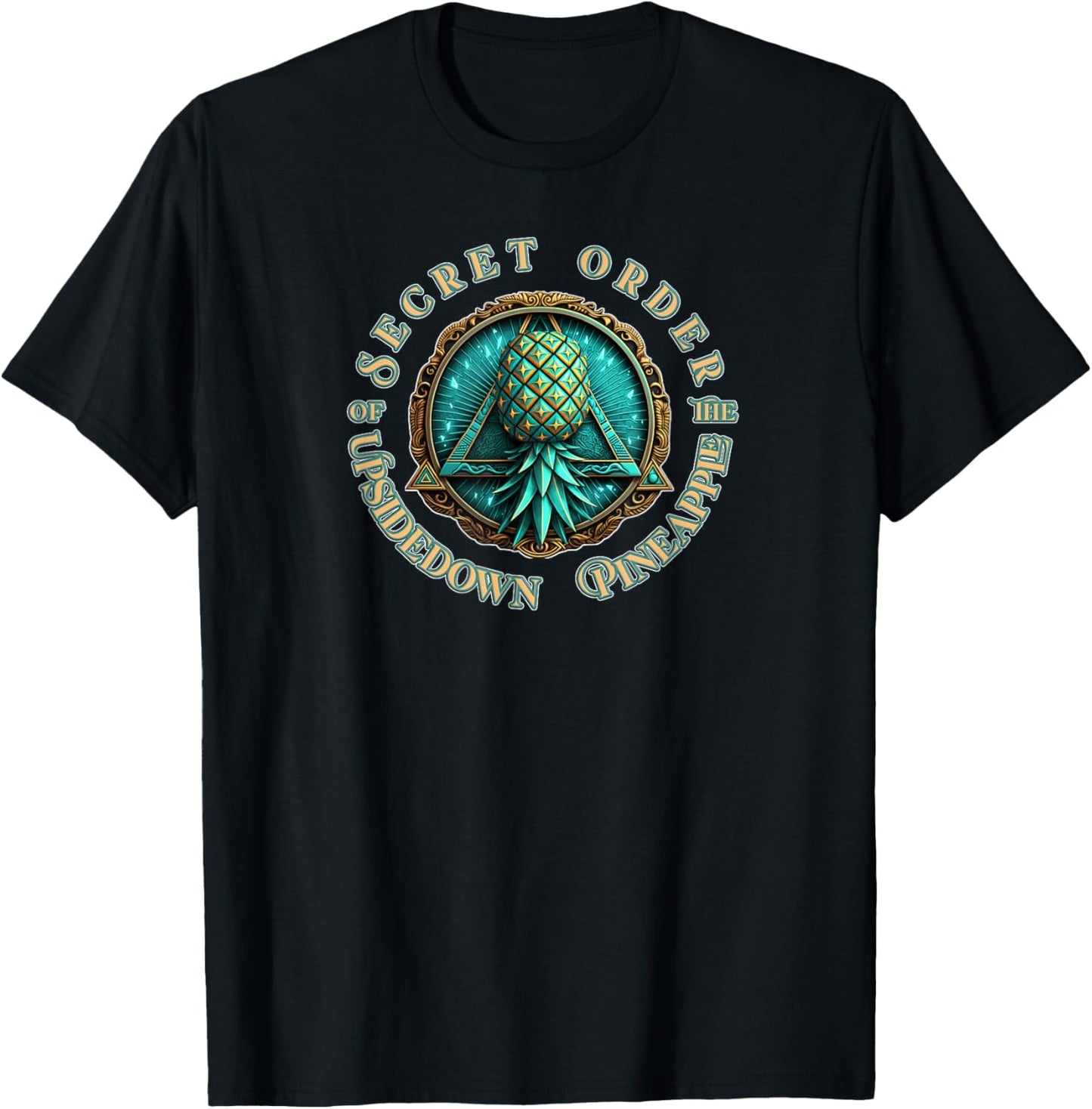 Secret Order - Upside Down Pineapple Alternative Lifestyle T-Shirt - T-Shirt | Black