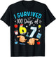 I Survived 100 Days of 67 Funny Meme 100th Day of School 6 7 T-Shirt - T-Shirt | Black