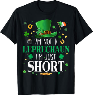 I'm Not A Leprechaun I'm Just Short St Patrick Day Men Women T-Shirt - T-Shirt | Black