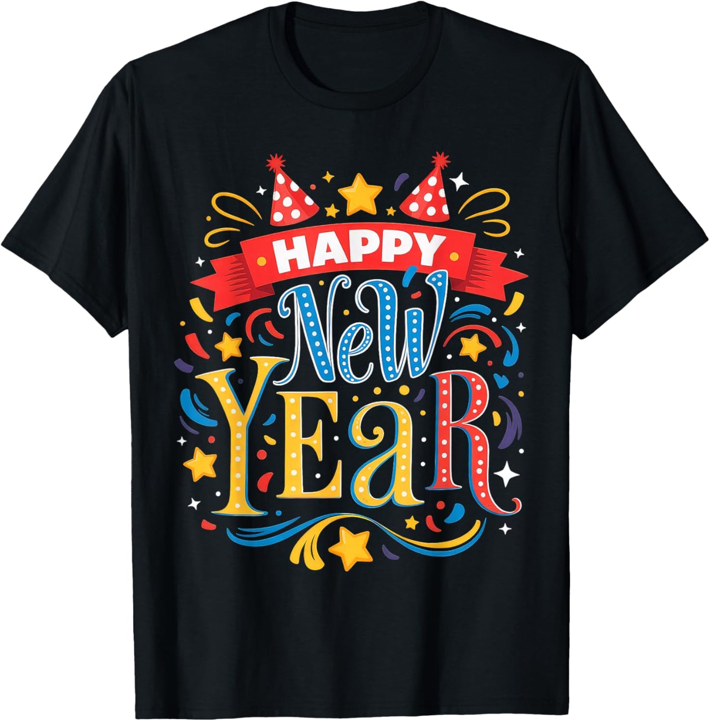Happy New Year Eve 2026 T-Shirt - T-Shirt | Black