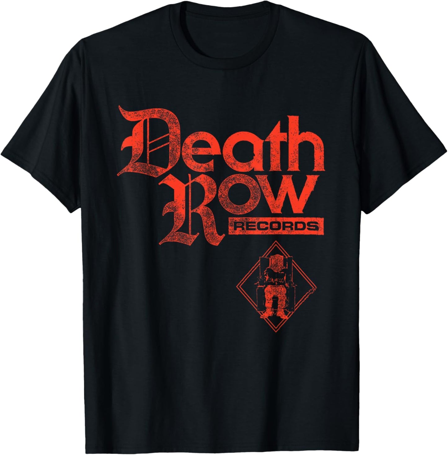 Official Death Row Records Gothic Logo T-Shirt - T-Shirt | Black