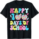 100 Days of School Disco Apple 100th Day Teacher Student T-Shirt - T-Shirt | Black