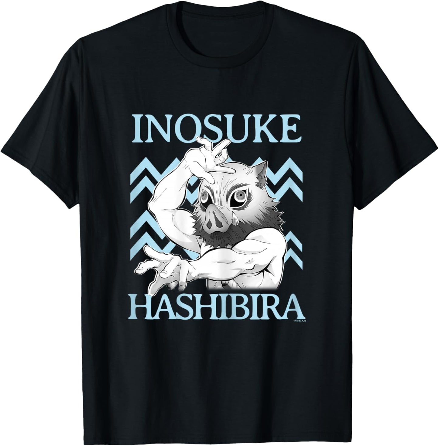 Demon Slayer: Kimetsu no Yaiba Inosuke Fierce Battle Mode T-Shirt - T-Shirt | Black