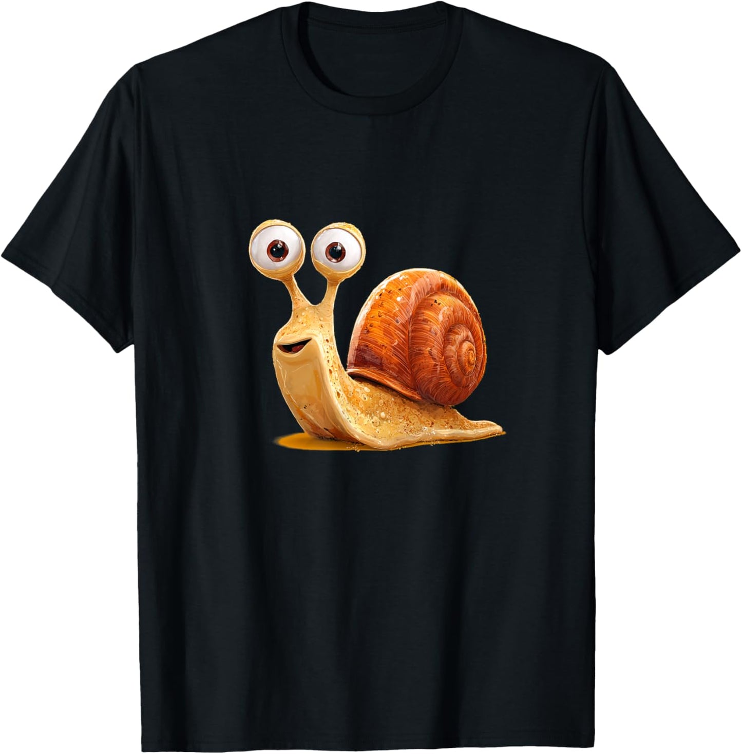 Smiling Snail Graphic Costume for Boys and Girls T-Shirt - T-Shirt | Black