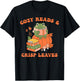 Cozy Reads & Crisp Leaves Autumn Aesthetic Quote T-Shirt - T-Shirt | Black