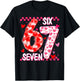 Cute Pink 67 Valentine Six Seven Funny Meme Women Girls T-Shirt - T-Shirt | Black