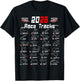 2026 Motorsport Racing Car Schedule T-Shirt - T-Shirt | Black
