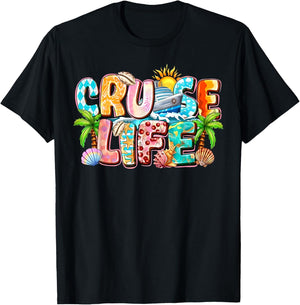 Family Cruise Life Cruise Outfits 2026 Matching T-Shirt - T-Shirt | Black