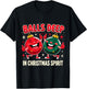 Balls Deep in Christmas Spirit Funny Ornament T-Shirt - T-Shirt | Black