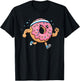 Cute Donut Running Cardio Fun Fitness T-Shirt - T-Shirt | Black