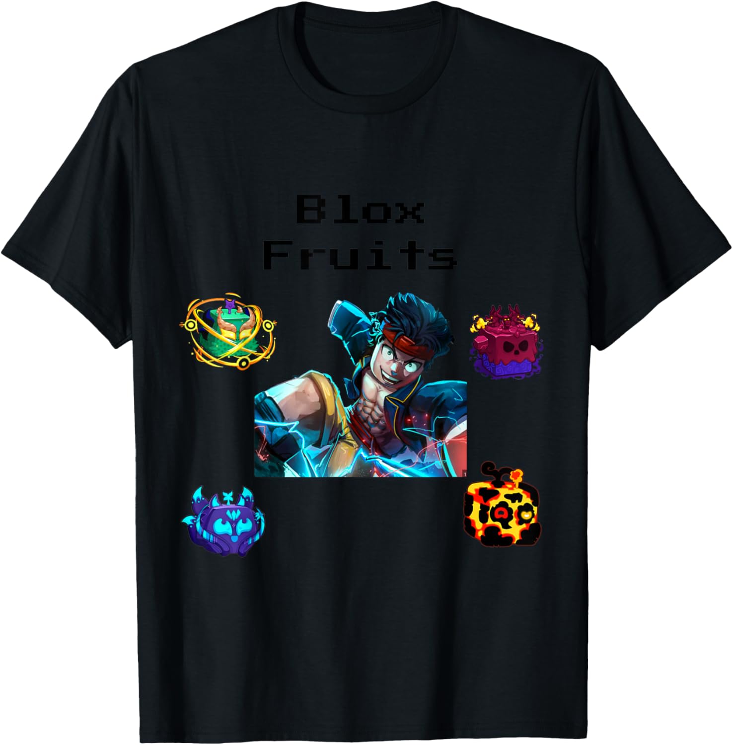 blox Fruits T-Shirt - T-Shirt | Black