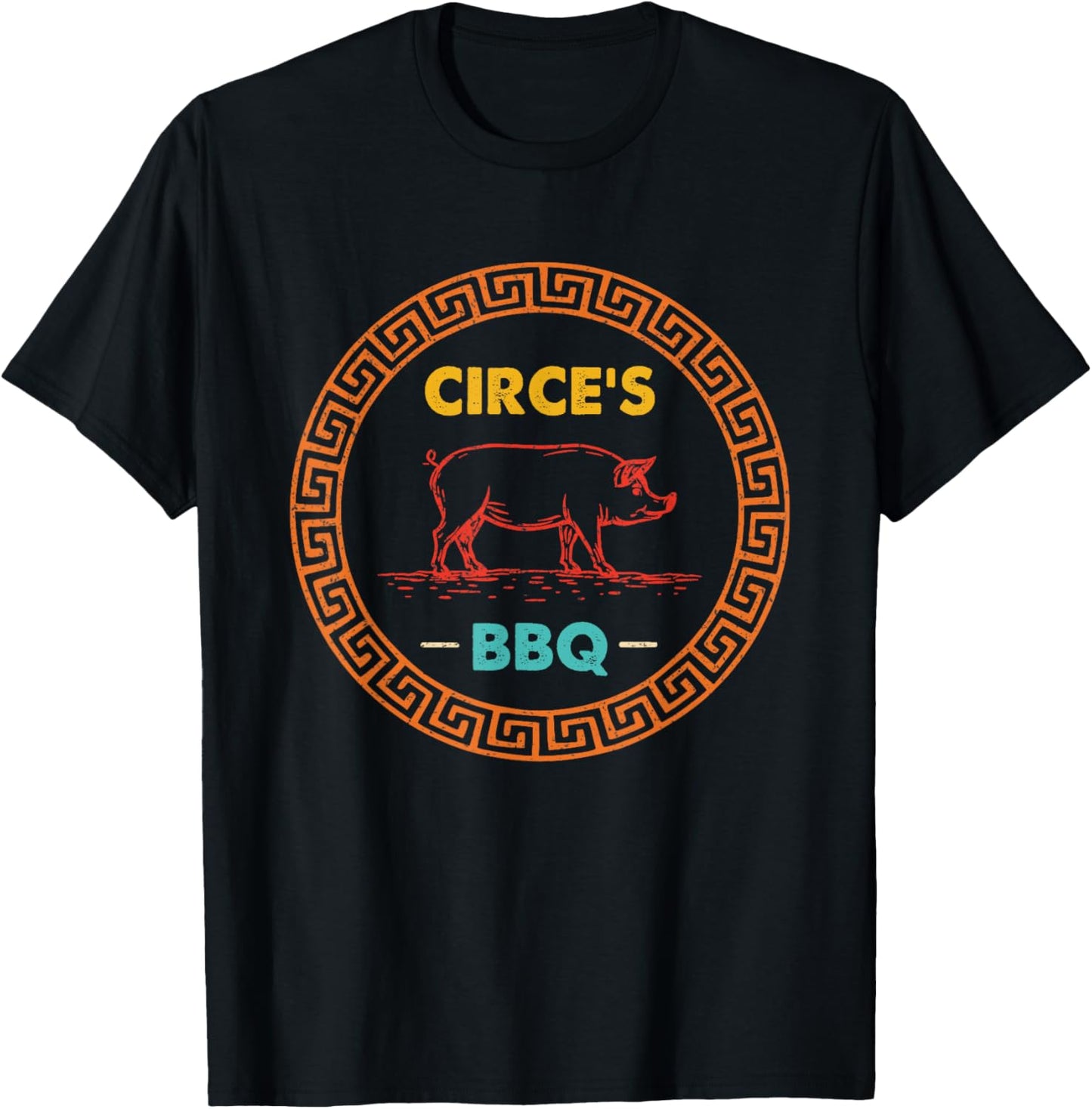 Circe's BBQ Funny Retro Vintage T-Shirt - T-Shirt | Black