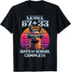 Level 67 33 Days of School 100th Day Funny Llama Boys Kids T-Shirt - T-Shirt | Black