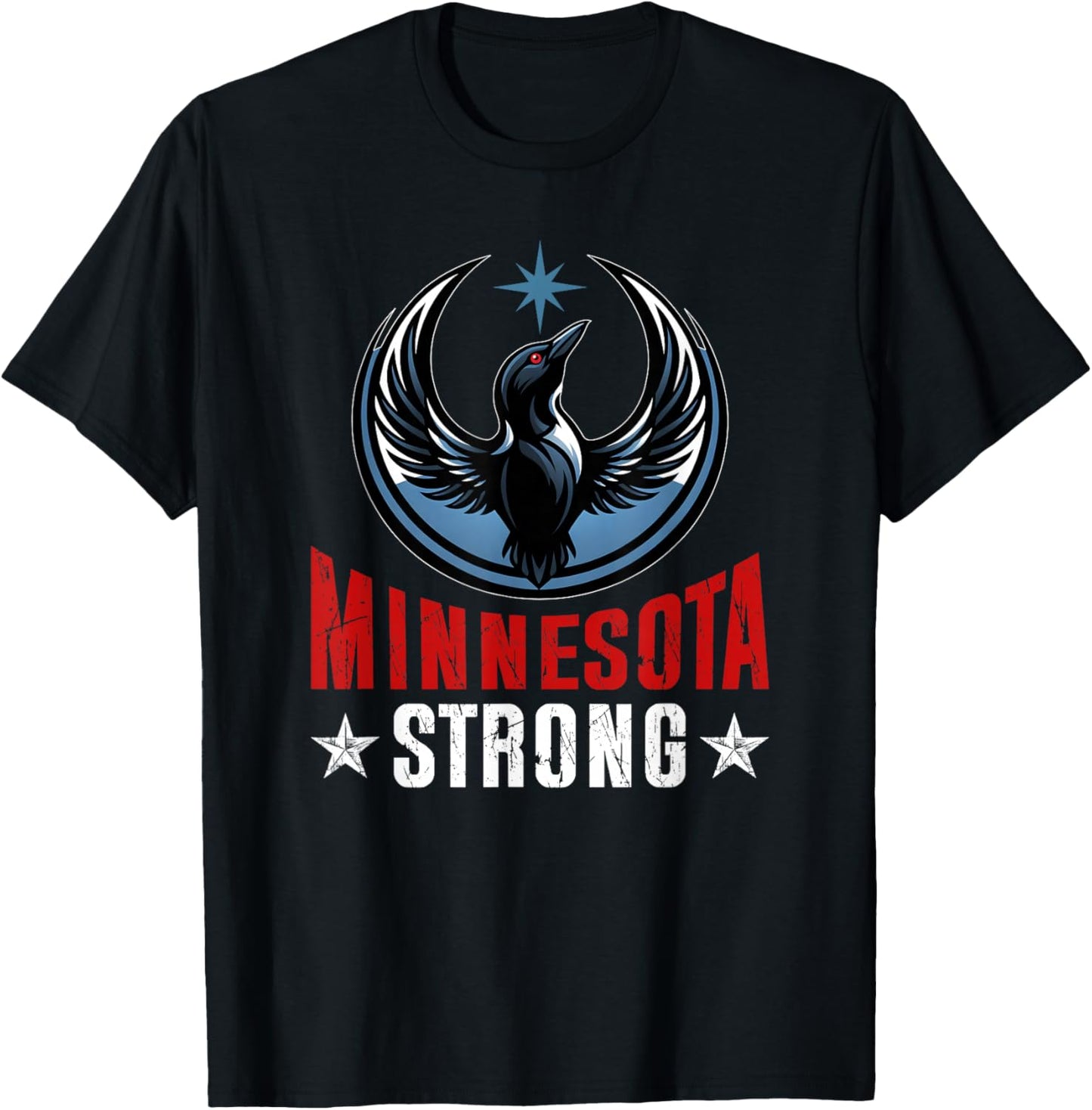 Retro Vintage Minnesota Strong T-Shirt - T-Shirt | Black