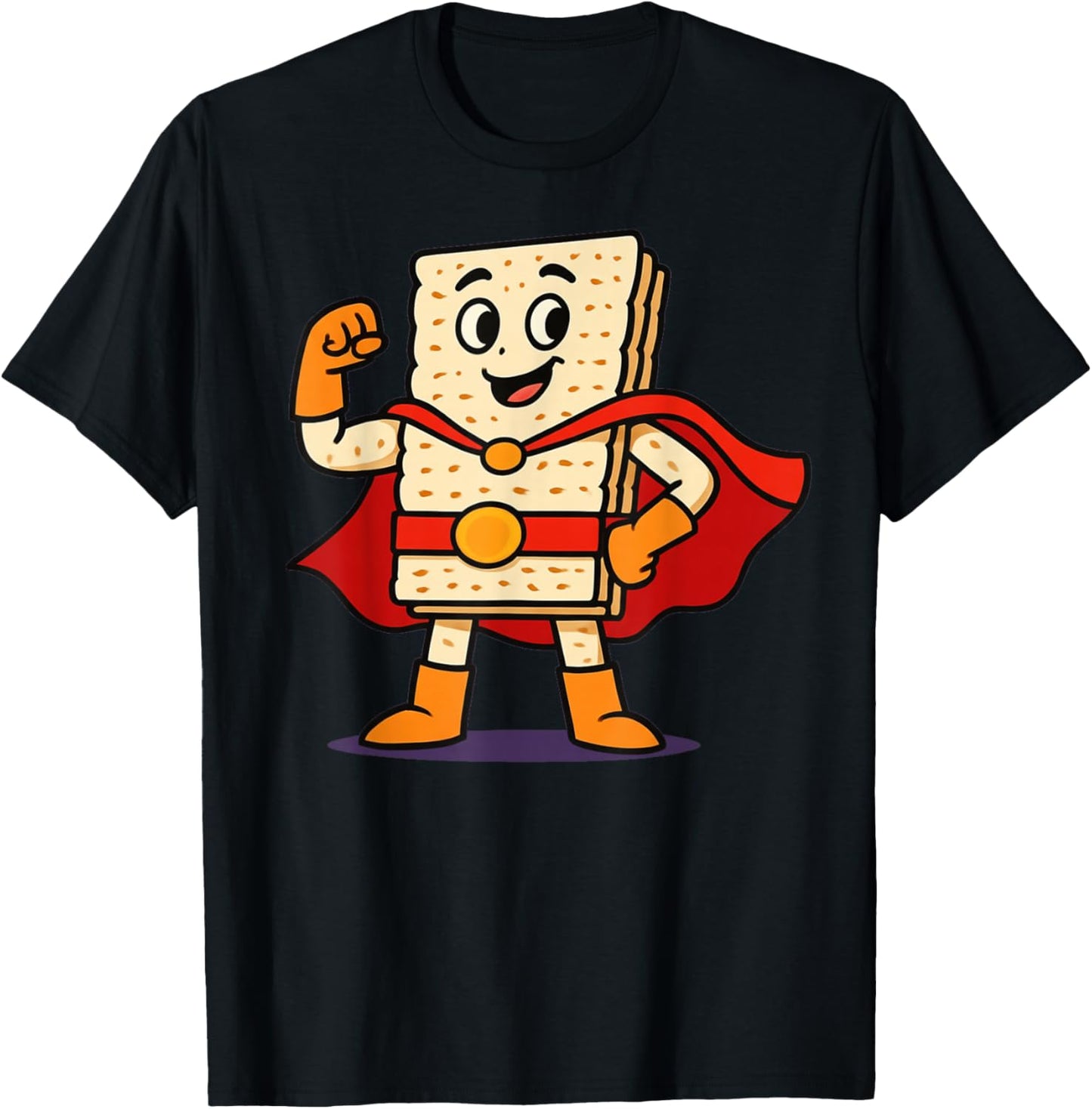 Matzo Man Passover Seder Funny Jewish Holiday T-Shirt - T-Shirt | Black