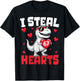 T-Rex I Steal 67 Hearts Valentine’s Day 67 Meme 6 7 Boys T-Shirt - T-Shirt | Black