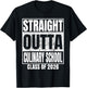 Straight Outta Culinary School Class of 2026 Graduation T-Shirt - T-Shirt | Black
