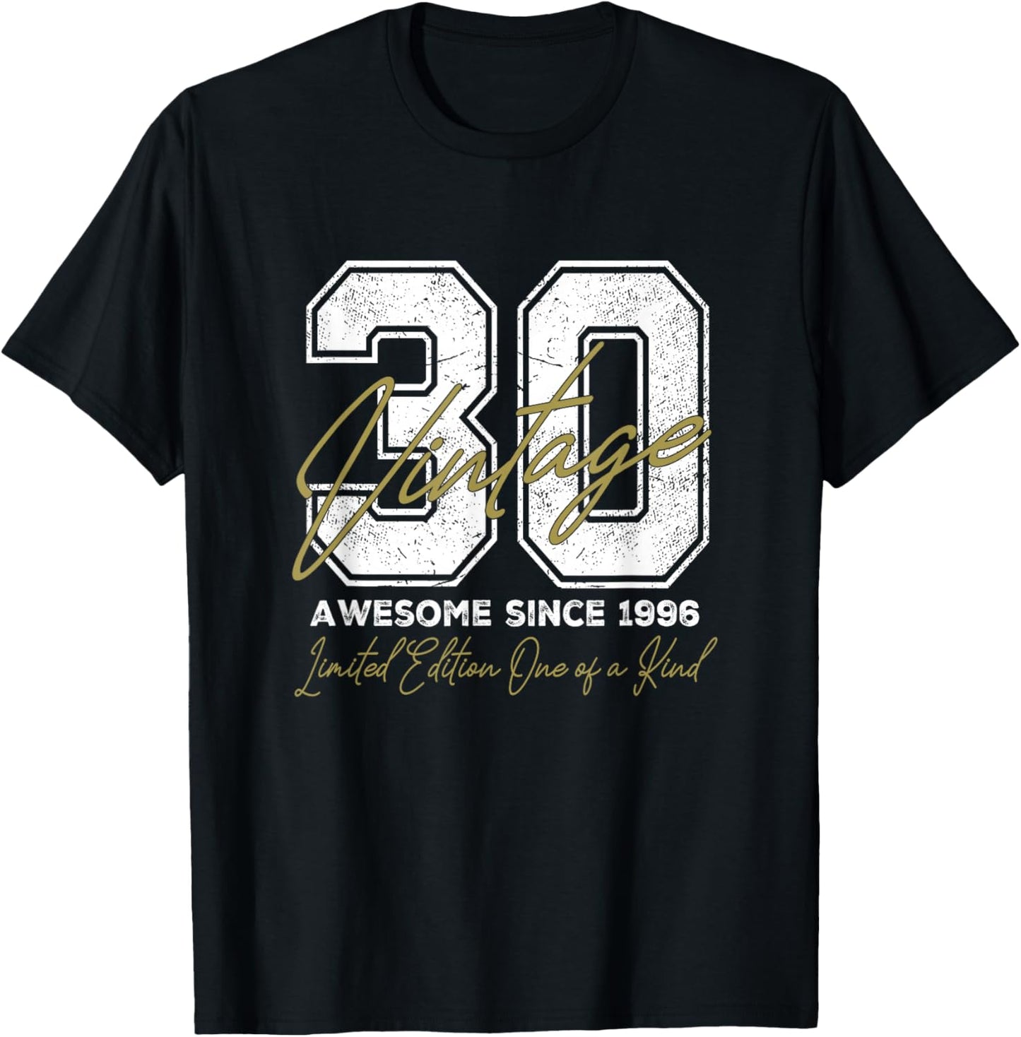 30 Year Old Gifts Vintage 1996 Limited Edition 30th Birthday T-Shirt - T-Shirt | Black