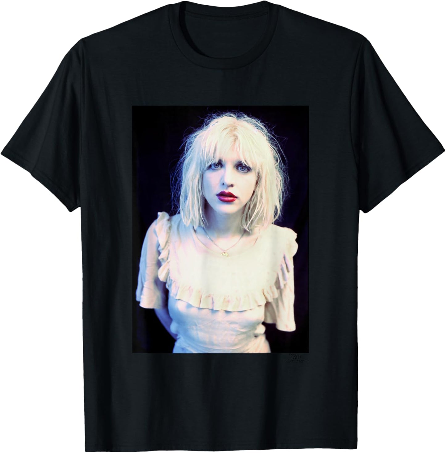 Courtney Love of Hole Debut Tour 1991 Phil Nicholls T-Shirt - T-Shirt | Black