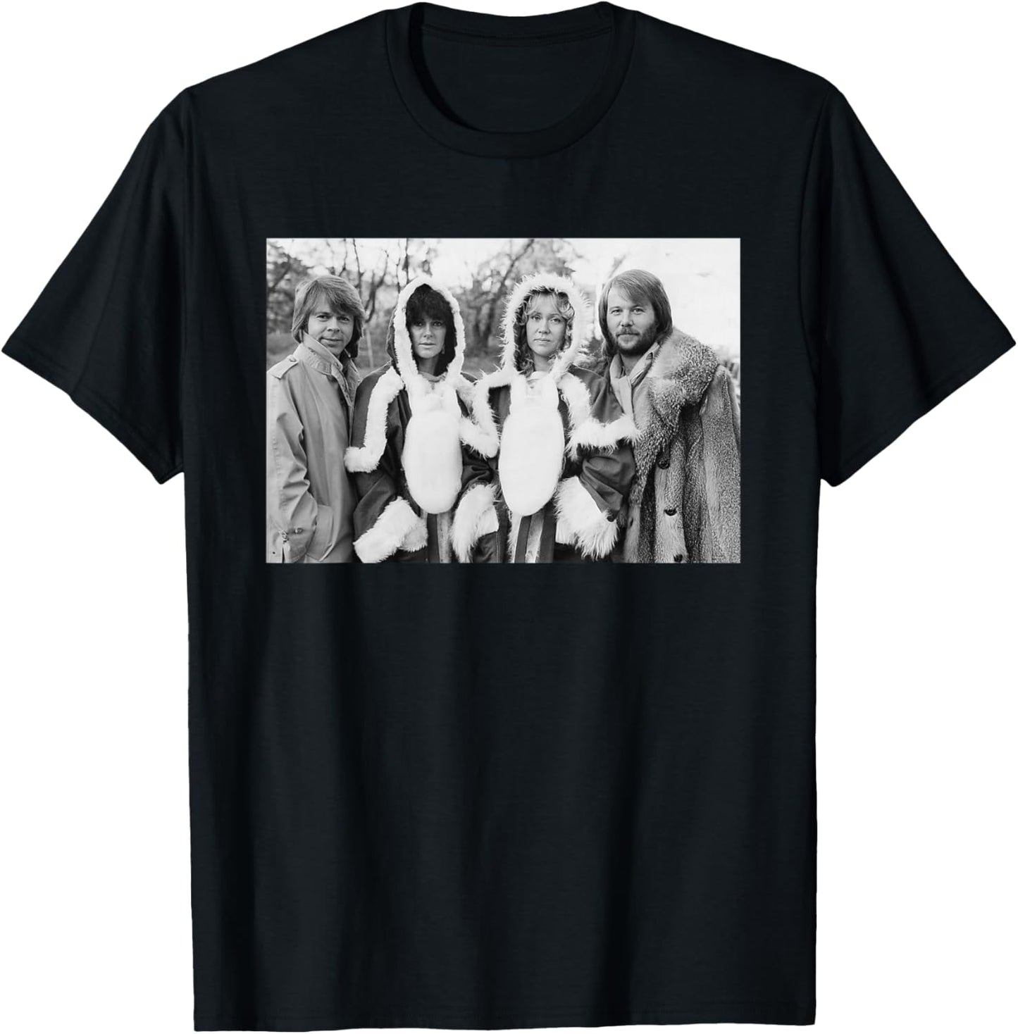 ABBA at Christmas Super Trouper 1980 T-Shirt - T-Shirt | Black