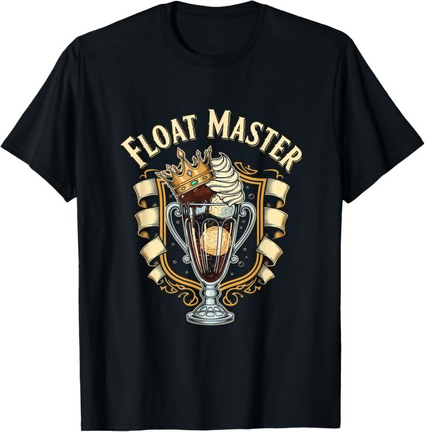 Float Master Funny Root Beer Float Drink Humor T-Shirt - T-Shirt | Black