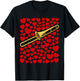 Trombone with Hearts Trombonist Valentines Wedding Musician T-Shirt - T-Shirt | Black