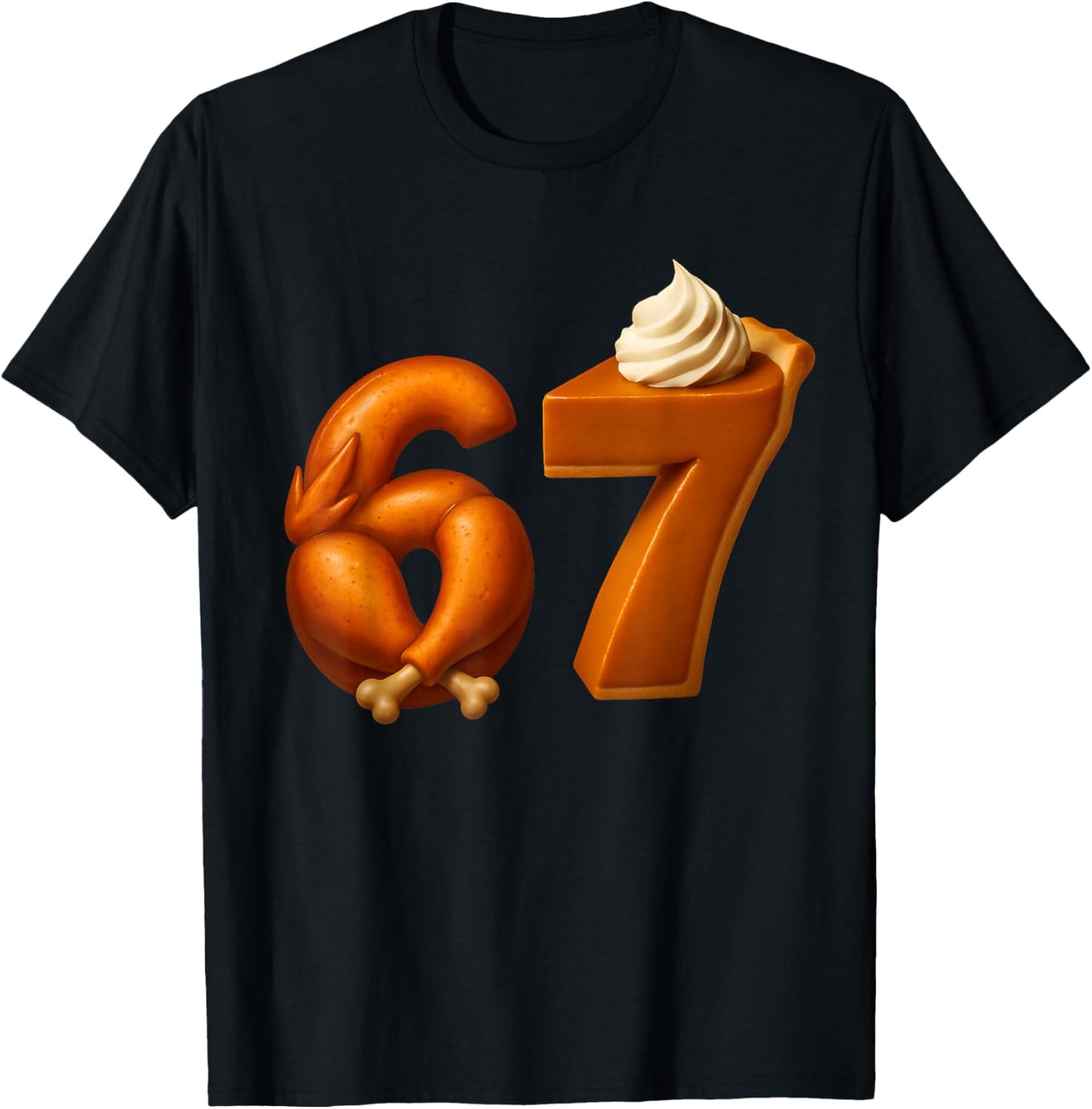 67 Thanksgiving Dinner Costume Turkey Pumpkin Pie 6 7 Teens T-Shirt - T-Shirt | Black